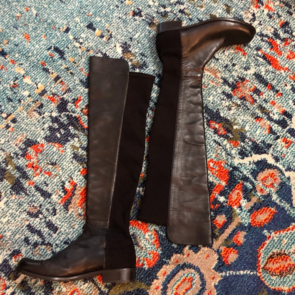 🚫SOLD🚫 Stuart Weitzman 5050 Black Nappa Boots - Picture 3 of 8